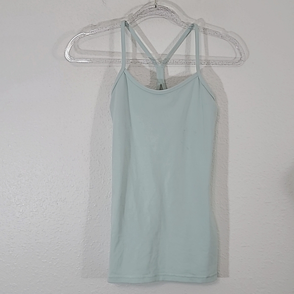 LULULEMON Light Green Strappy Tank, size 4 - Picture 1 of 6